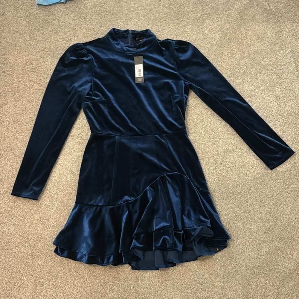Blue Velvet Yumi Kim mini dress